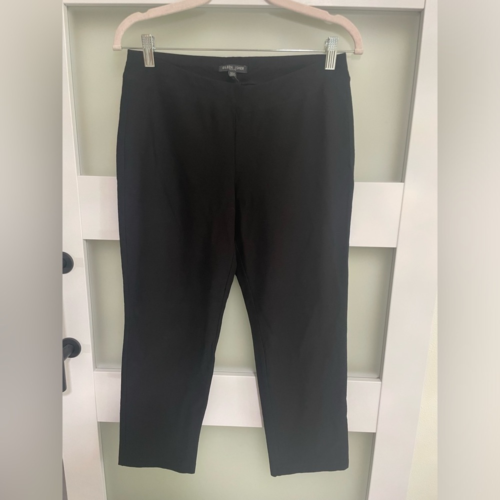 Eileen Fisher Petite Black Cropped Pants – PS